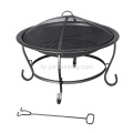 26&quot; Rûne Porselein Hout Burning Fire Pit